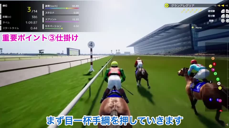 Full Stride先行差しの仕掛け