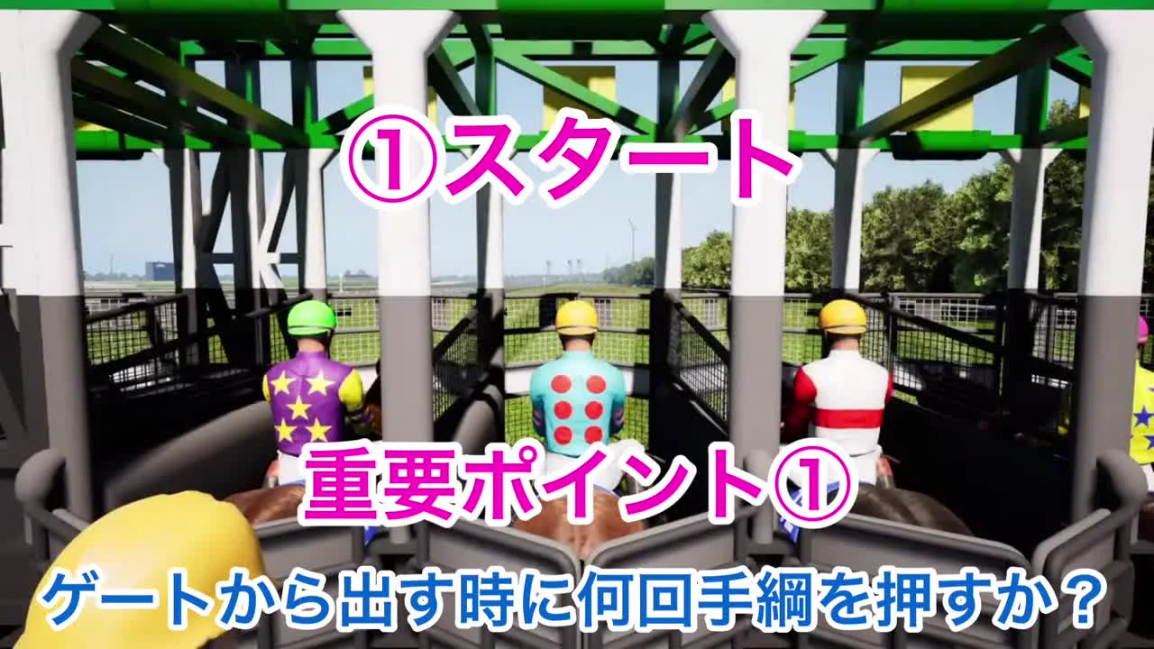 Full Stride差し攻略動画のスタート解説画面